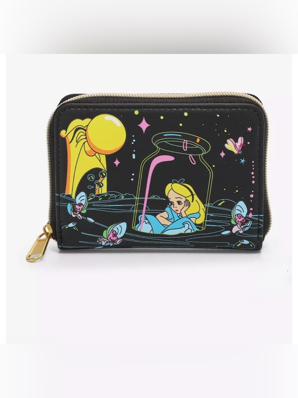 Loungefly Disney Alice In Wonderland Glow-In-The-Dark Wallet